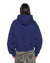 WOMENS  SLOUCH HOODIE NAVY RELAXED FLEECE