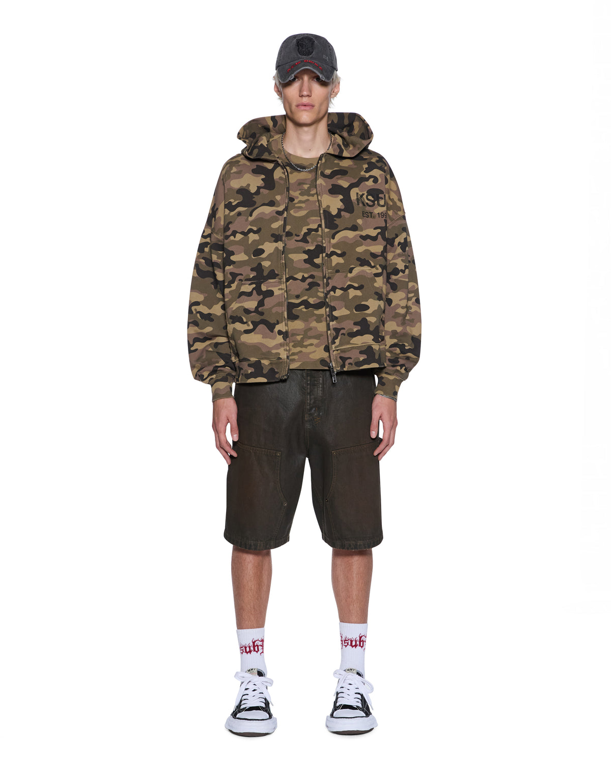 ZIP THRU HALEN HOODIE CAMO