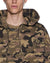 MENS  ZIP THRU HALEN HOODIE CAMO BAGGY FLEECE
