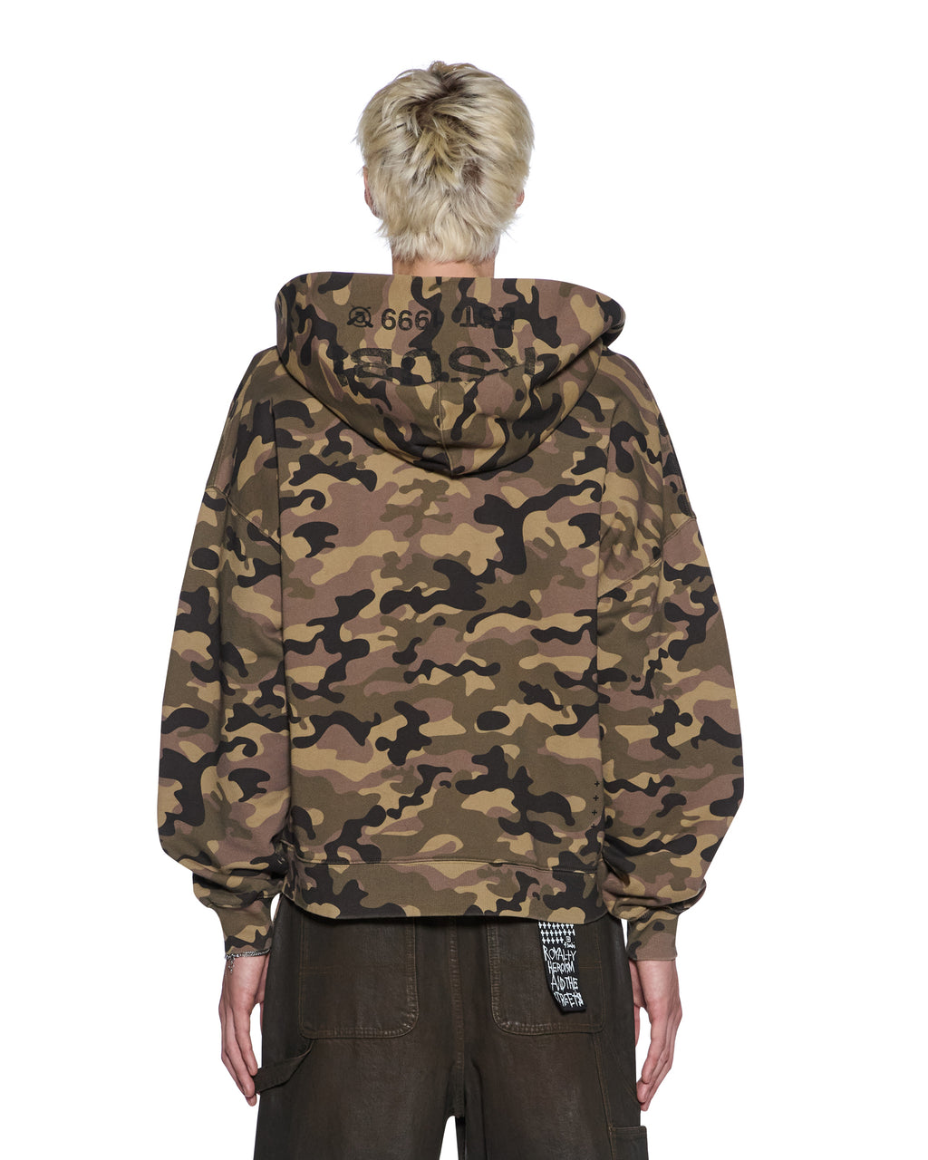 MENS ZIP THRU HALEN HOODIE CAMO FLEECE