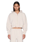 ORIGIN CROPPED HOODIE ECRU