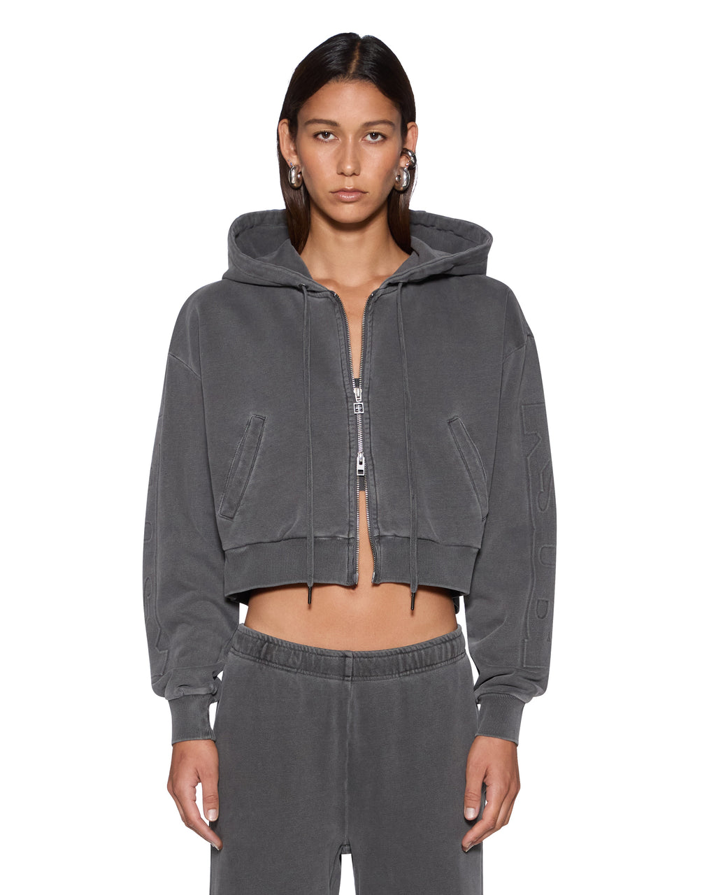 WOMENS SOTT ORIGIN HOODIE CHARCOAL FLEECE