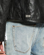 MENS CAPITOL LEATHER JACKET BLACK JACKETS