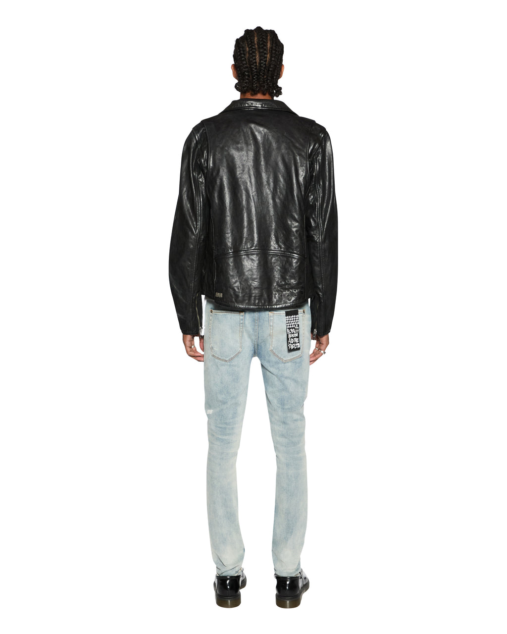 MENS CAPITOL LEATHER JACKET BLACK JACKETS