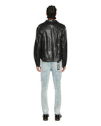 MENS CAPITOL LEATHER JACKET BLACK JACKETS