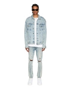 Mens Oh G Jacket Acid Trip Trash Oversized Jackets - Denim