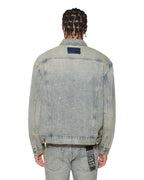 Mens Oh G Jacket Stagelight Metalik Oversized Jackets - Denim