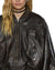 WOMENS  ALPHA CROP BOMBER WORN BLACK REGULAR JACKETS