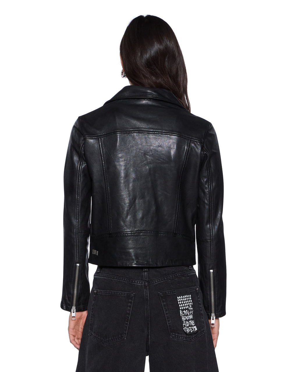 WOMENS AMPLIFY LEATHER JACKET BLACK JACKETS