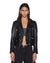WOMENS  AMPLIFY LEATHER JACKET BLACK REGULAR JACKETS