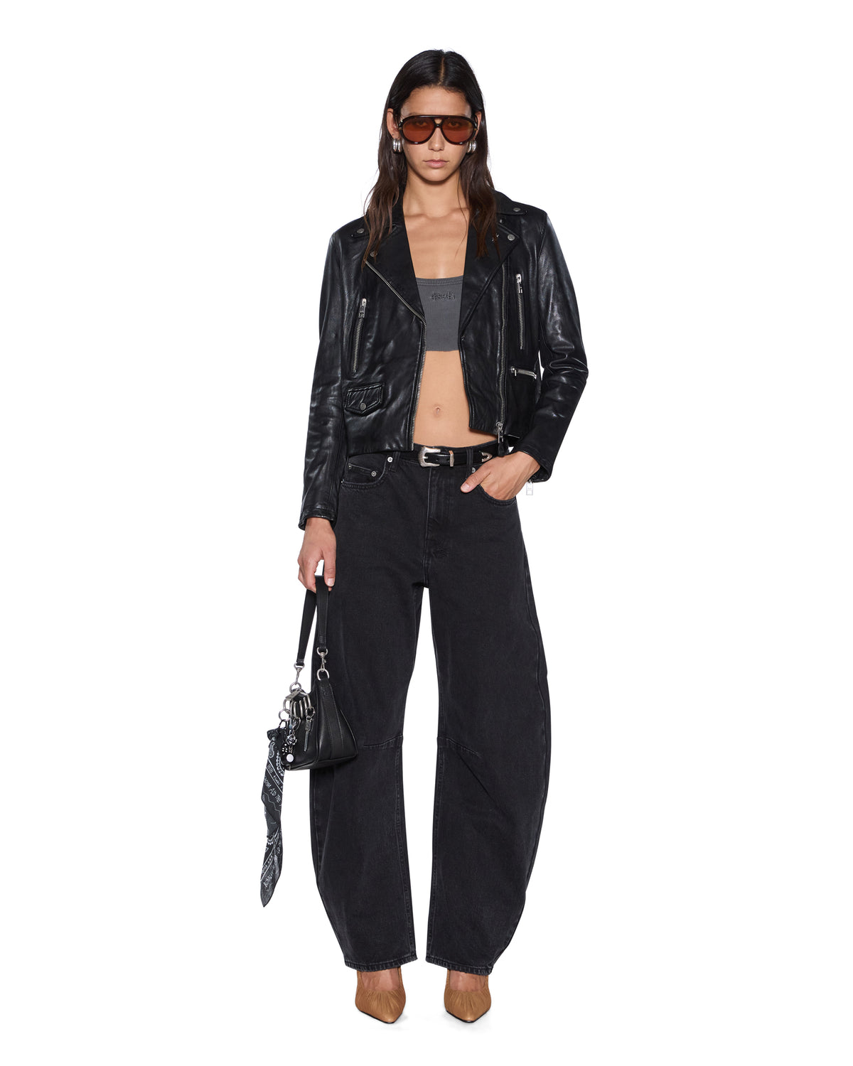 AMPLIFY LEATHER JACKET BLACK