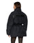 WOMENS  CINCHED PUFFER BLACK REGULAR JACKETS
