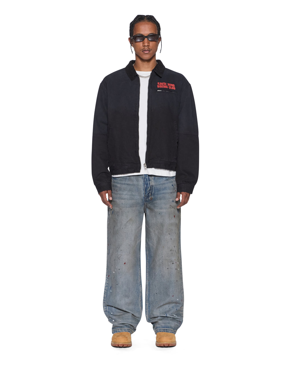 Mens Club Greenwich Jacket Black Relaxed Jackets - Black