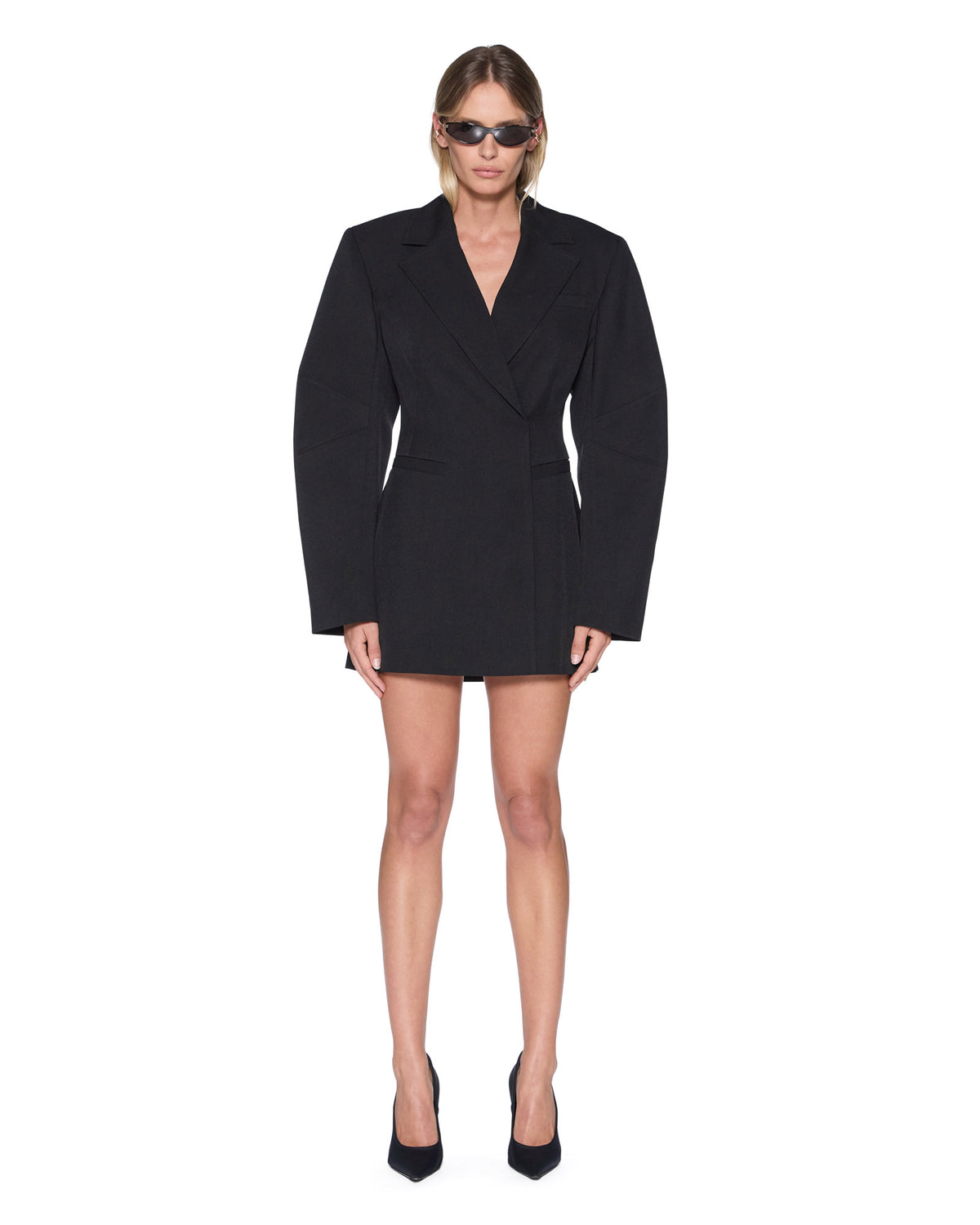 Womens Dare Blazer Dress Black Fitted Dresses - Black