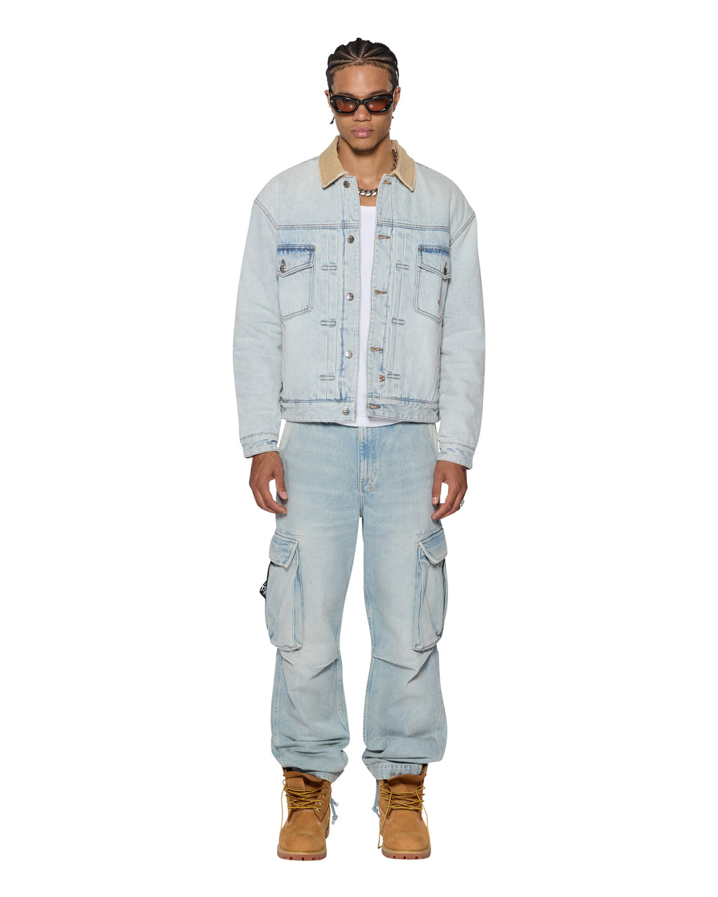 Mens Doubledown Jacket Frost Blue Regular Jackets - Denim
