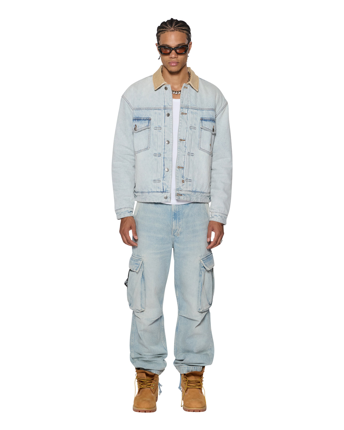 Mens Doubledown Jacket Frost Blue Regular Jackets - Denim