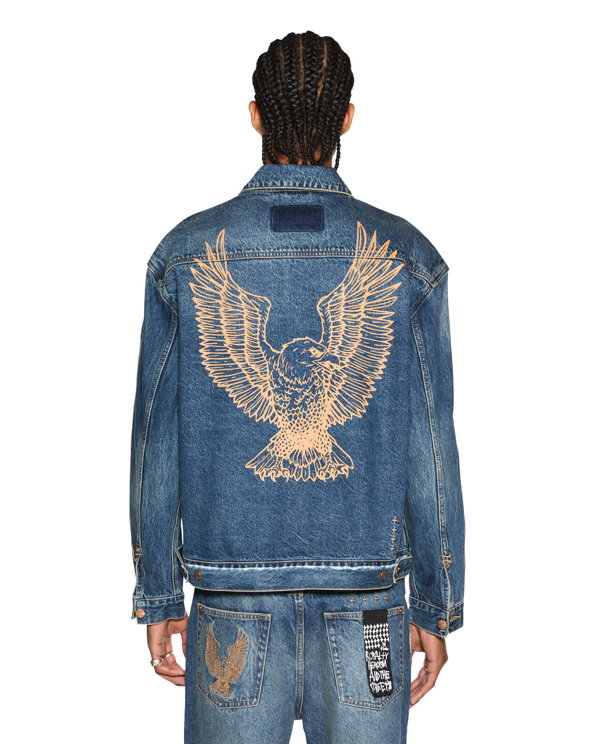 Mens Doubledown Oh G Jacket Antique Kraft Oversized Jackets - Denim