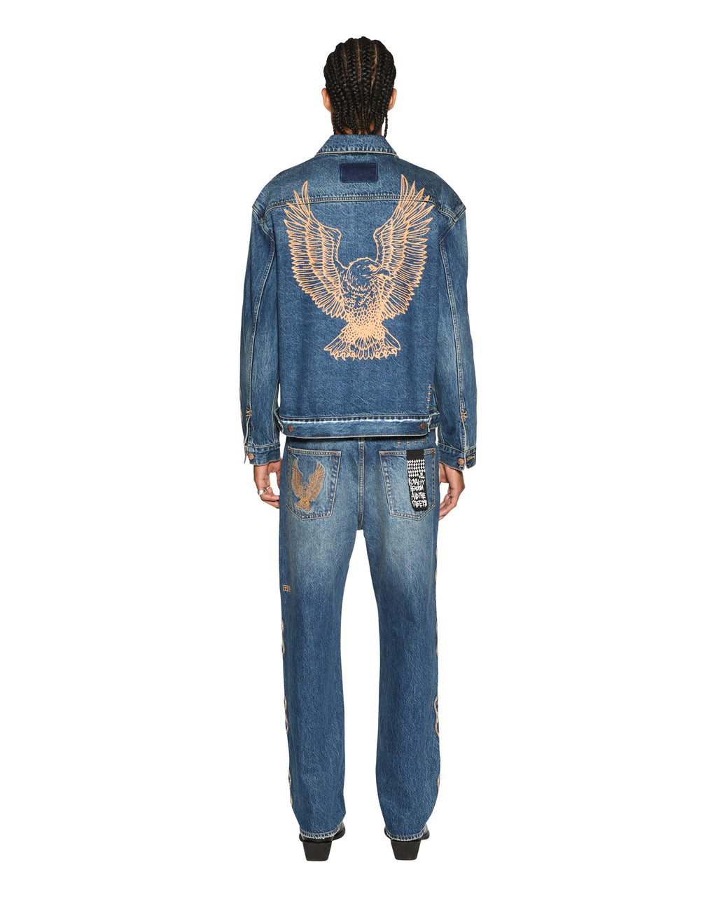 Mens Doubledown Oh G Jacket Antique Kraft Oversized Jackets - Denim