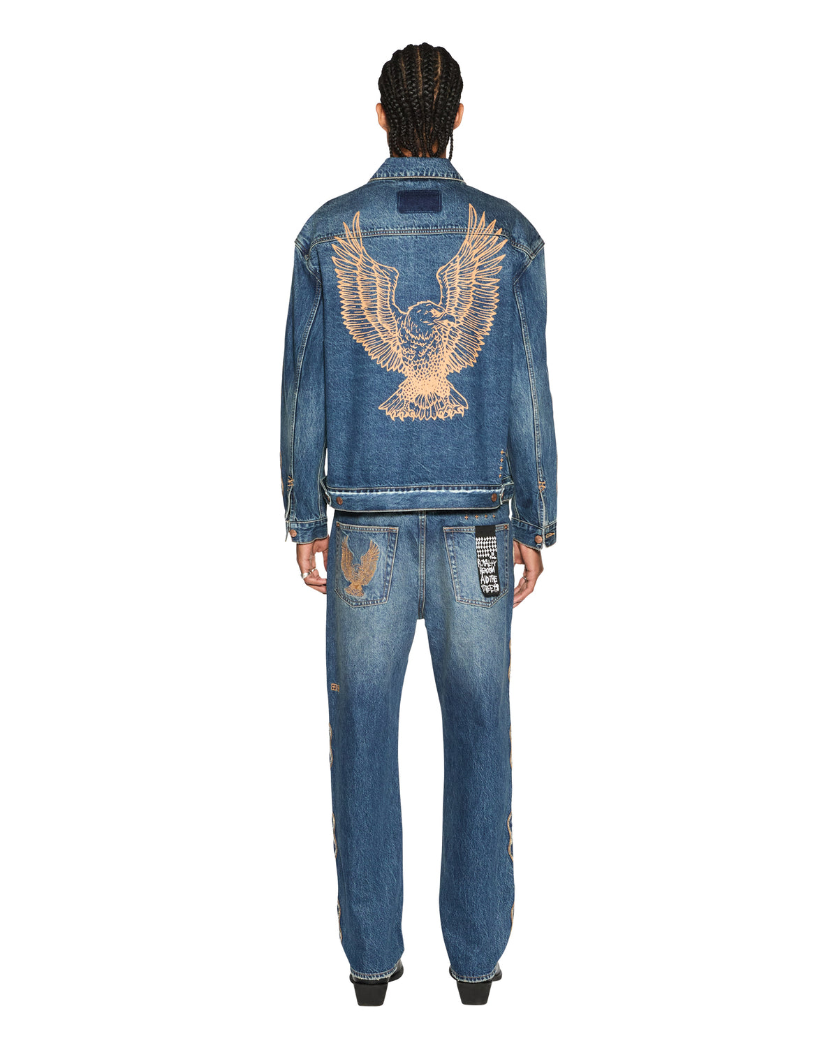 Mens Doubledown Oh G Jacket Antique Kraft Oversized Jackets - Denim
