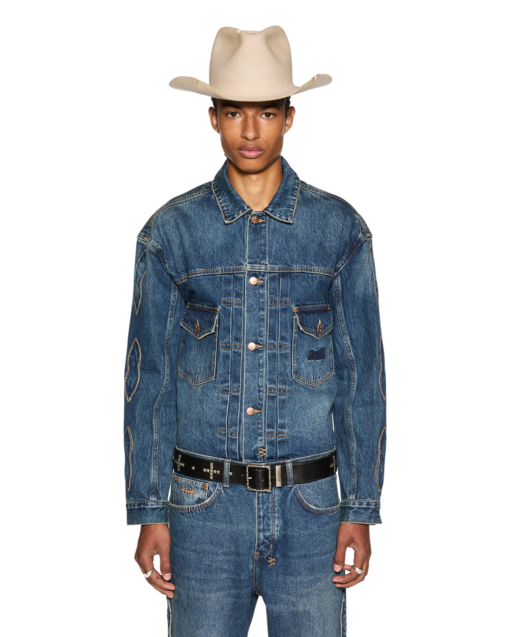 Mens Doubledown Oh G Jacket Antique Kraft Oversized Jackets - Denim