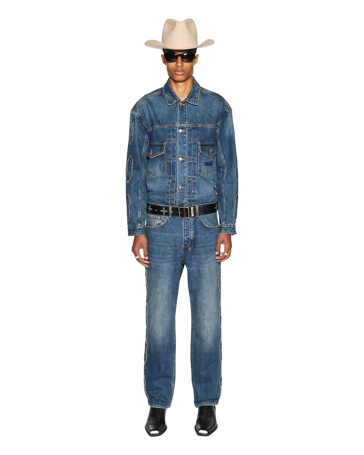 Mens Anti K Antique Kraft Relaxed Denim Jeans - Denim