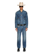 Mens Anti K Antique Kraft Relaxed Denim Jeans - Denim