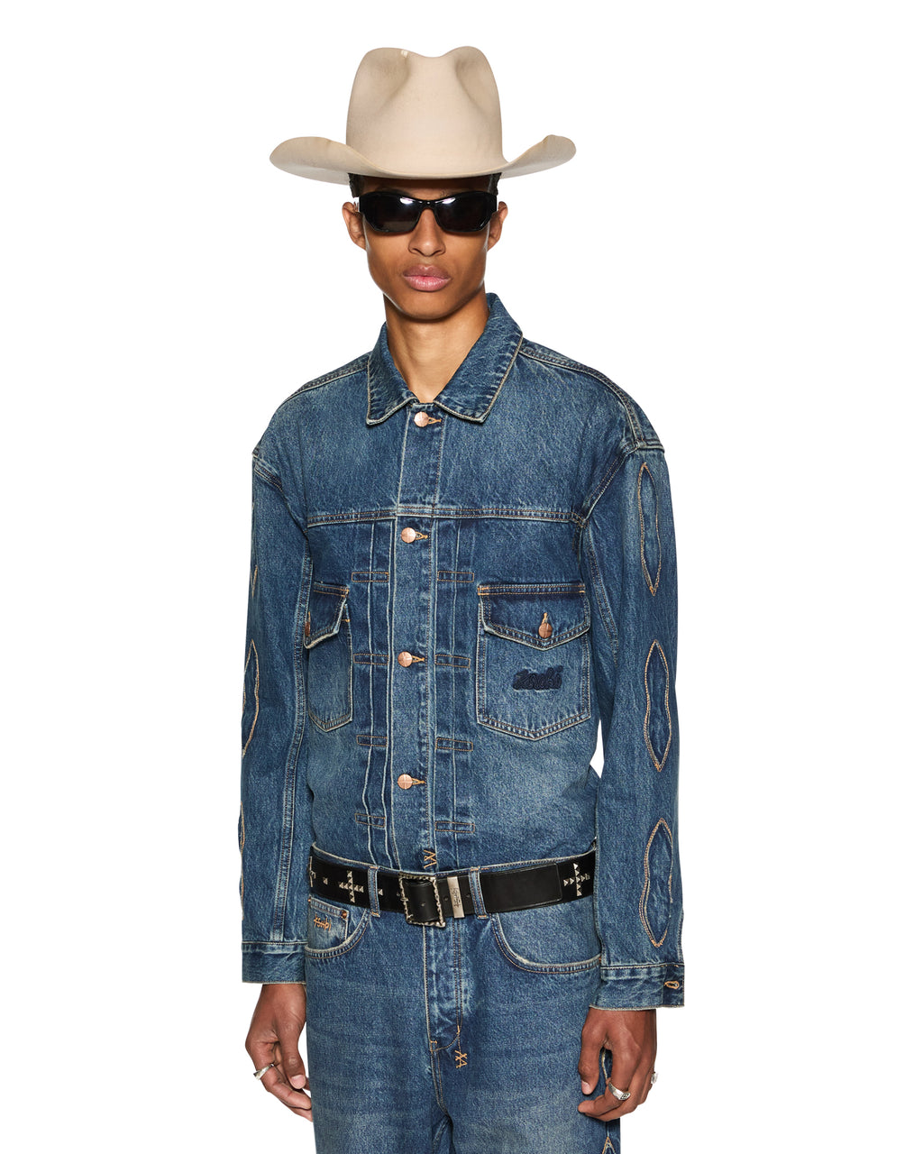 Mens Doubledown Oh G Jacket Antique Kraft Oversized Jackets - Denim