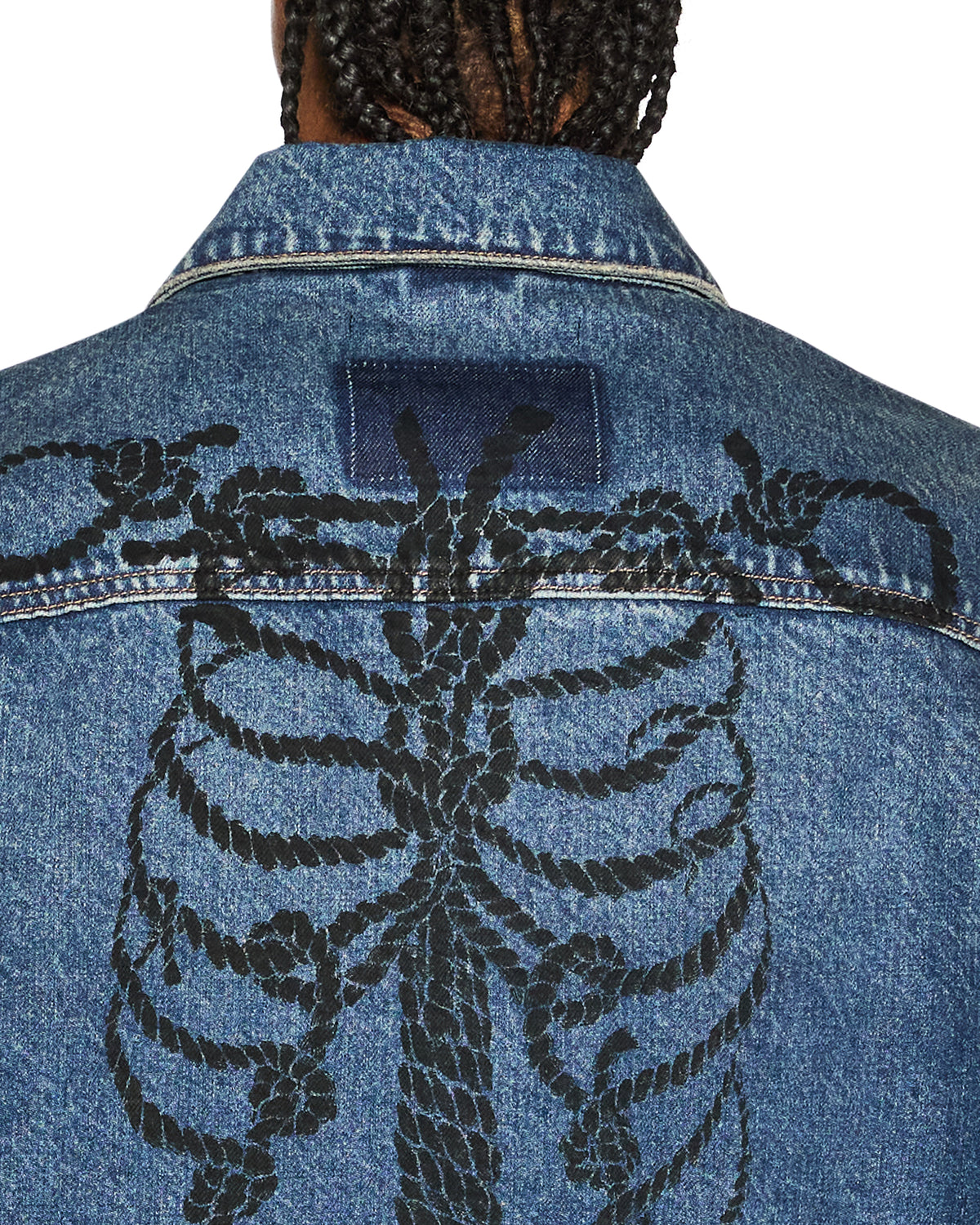 Mens Roped Doubledown Oh G Jacket Antique Kraft Oversized Jackets - Denim