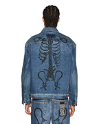 Mens Roped Doubledown Oh G Jacket Antique Kraft Oversized Jackets - Denim