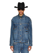 Mens Roped Doubledown Oh G Jacket Antique Kraft Oversized Jackets - Denim