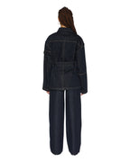 Womens Duty Jacket Zenith Pop Oversized Jackets - Denim