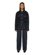 Womens Duty Jacket Zenith Pop Oversized Jackets - Denim