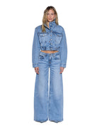 Womens Headline Jacket Mercer Blue Regular Jackets - Denim