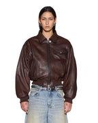 Womens Highway Bomber Chocolate Oversized Jackets - Brown
