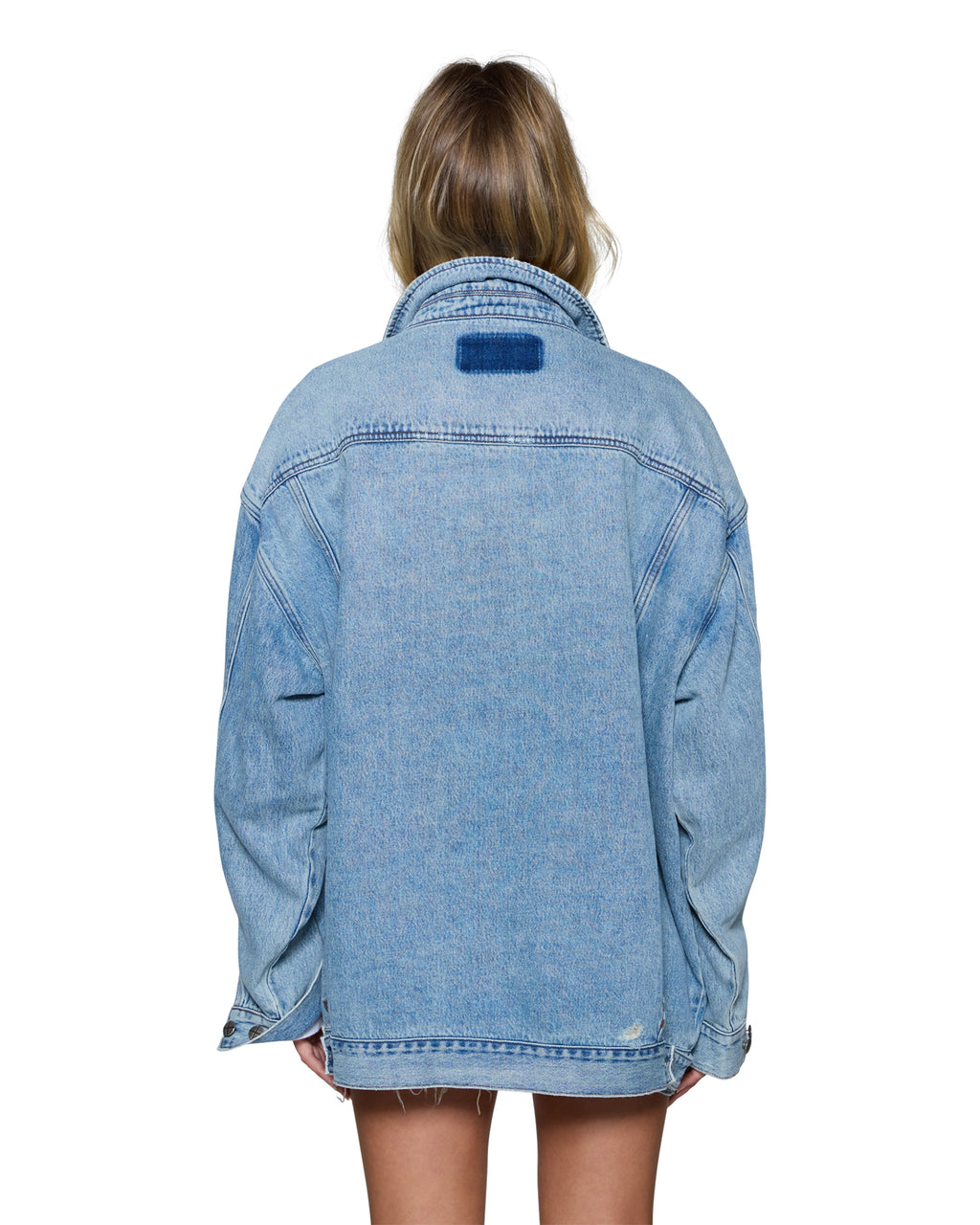 Womens Ksuper Oversized Jacket Babes Blue Oversized Jackets - Denim