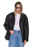 KSUPER BIKER JACKET BLACK LEATHER