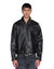 MENS  ELDORADO LEATHER JACKET BLACK STRAIGHT JACKETS