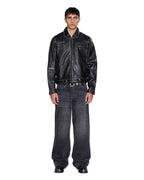 MENS ELDORADO LEATHER JACKET BLACK JACKETS