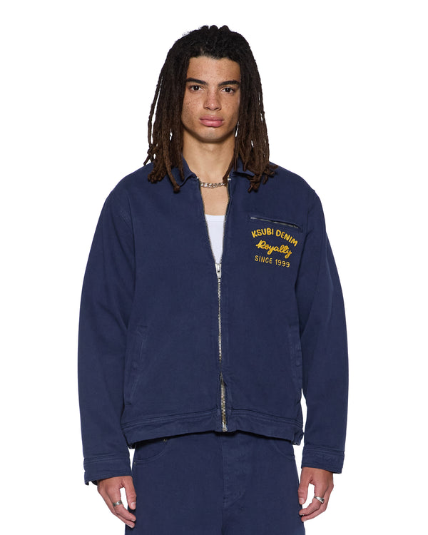 Mens Mechanik Chainstitch Jacket Ink Blue Jackets | Ksubi ++