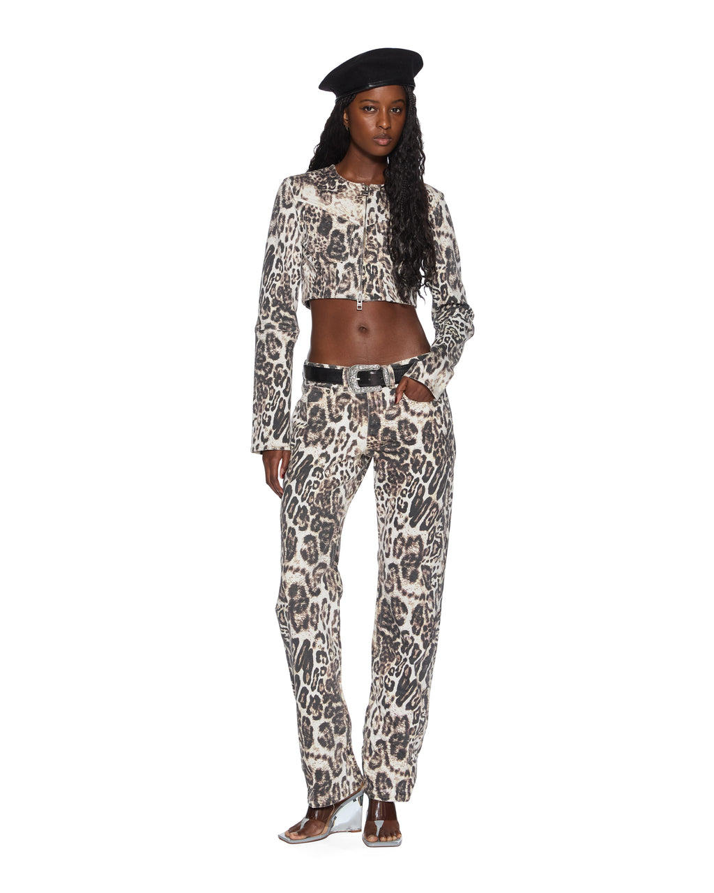 WOMENS MOWALOLA CROP JACKET CHEETAH JACKETS