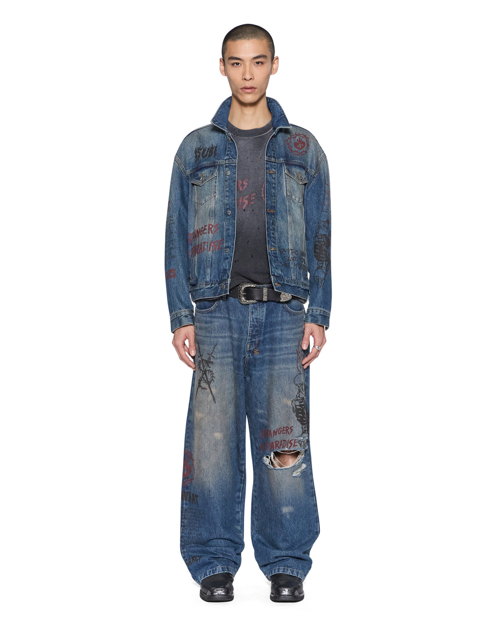 Mens Oh G Jacket Billy Blue Skool Oversized Jackets - Denim