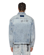 Mens Oh G Jacket Bunker Blue Noize Oversized Jackets - Denim