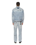 Mens Oh G Jacket Bunker Blue Noize Oversized Jackets - Denim