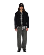 Mens Oh G Jacket Flocked Black Oversized Jackets - Black