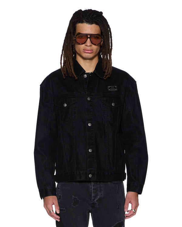 Mens Oh G Jacket Flocked Black Jackets | Ksubi ++