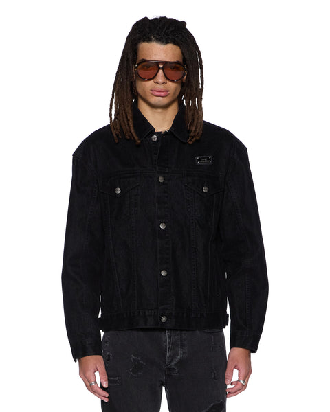 Mens Oh G Jacket Flocked Black Jackets | Ksubi ++