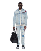 Mens Oh G Jacket Seattle Blue Oversized Jackets - Denim