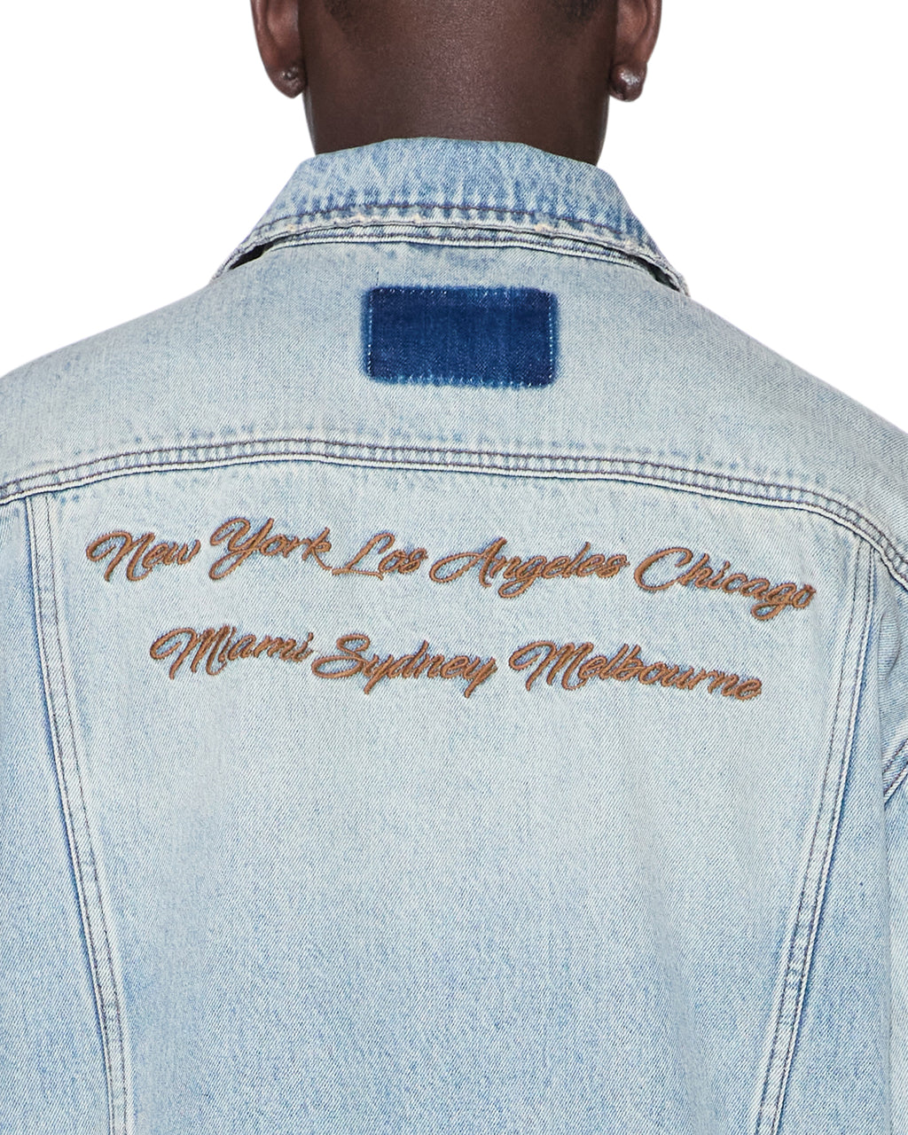 Mens Oh G Jacket Seattle Blue Oversized Jackets - Denim