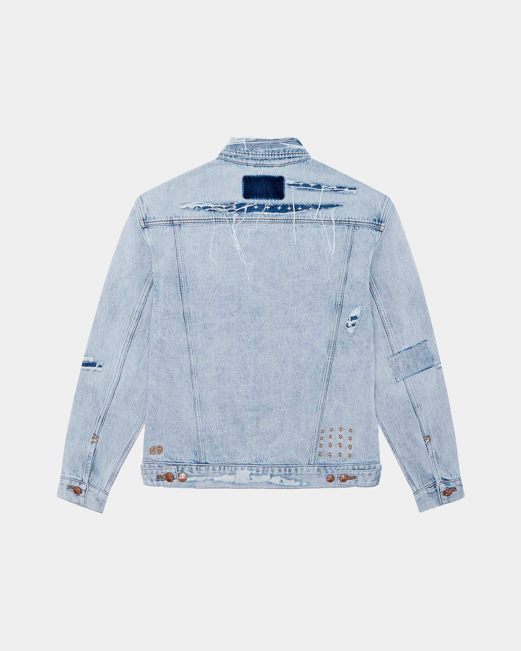 Mens Oh G Jacket Mills Repair Oversized Jackets - Denim