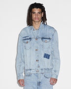 Mens Oh G Jacket Mills Repair Oversized Jackets - Denim